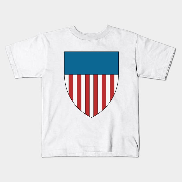 USA Shield Kids T-Shirt by iaredios